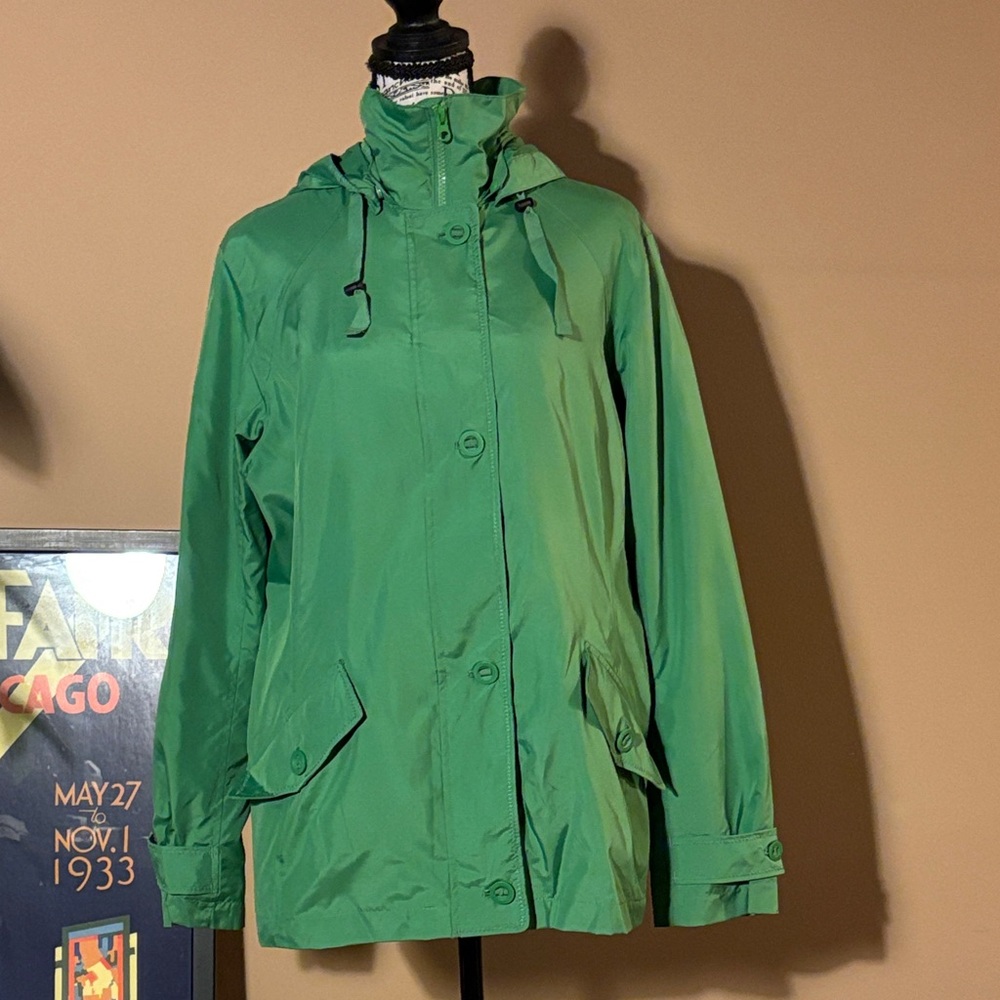 Lands' End Vibrant Green Utility Jacket